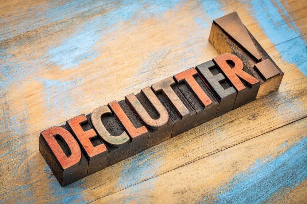 day of de-cluttering