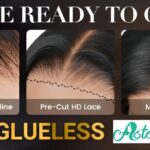 Stunning human hair lace front wigs on display, showcasing a variety of styles and colors from Asteria Hair, with a promotional offer of up to 68% off