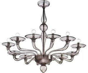 Modern Murano glass chandelier