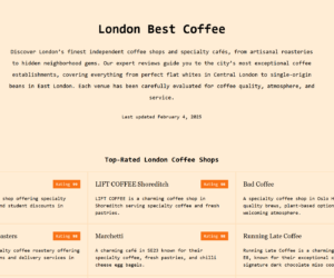 London’s Best Coffee: Discover the Finest Coffee Spots in the City