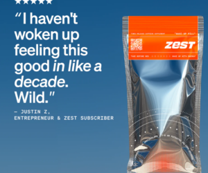 Zest: Wake Up Energized with Delayed-Release Caffeine.